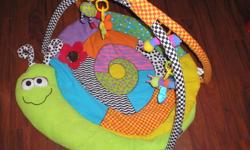 2 playmats for baby
Green worm mat makes noises when baby kicks legs  - $12.00
Tummy time mat perfect for babies needing extra tummy time - $5.00