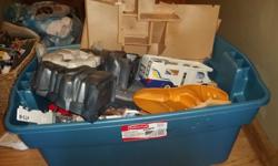 A large container of assorted playmobile includes pyramid set, vehicles, plaNE and lots of pieces. Can meet in westshore.