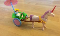 Playmobil fairy unicorn and carriage set