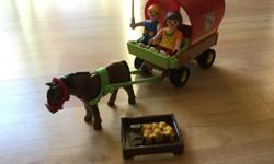 Playmobil horse and buggy