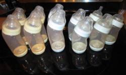 PLAYTEX BOTTLES 11 bottles in very good condition