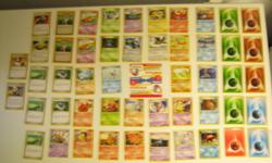I am getting rid of a bunch of PokÃ©mon cards I have laying around my house.
I am willing to sell them ALL to someone for either $40 O.B.O.
OR
...you can pick out the ones you want and I can sell them to you individually.
I have cards ranging from No.005 -