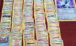 200 Pokemon cards plus one big collector card. Excellent condition. From a smoke free and pet free home.