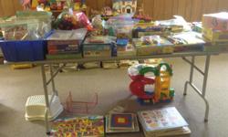 We are closing our preschool and have a lot of puzzles, games, toys and books to sell at very reasonable prices. Please come by and see what we have!