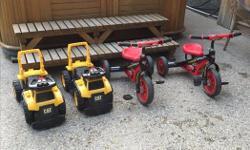 Riding Tractor $15 each
Cars Bike $25 each
Great Condition