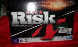 Brand new risk game all pieces still in baggies, never been played.