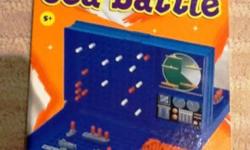 Sea Battle Electronic Game
Great game for children 5 years and up
Game is played between 2 players
Includes carry case with double-sided game board
It is like-new only used 2-3 times Very clean Works Perfect! Excellent condition from a smoke and pet free