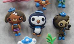 Set of 8 Octonauts PVC shoe charms for Crocs or magnets.
Great for parties & cakes.