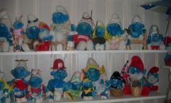 As a collector these Smurfs were displayed with items to accent their personalities.  You can buy one or multiple Smurfs.  Call 519-428-8009 for more information.  They are in excellent condition from a smoke free and pet free home.  $5 for one, 3 for