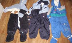 3 snow suits size 12 months $10 each
3 jackets winter ($8), brown fur linning, blue and grey shell with lining $5 each
winter boots all size 5 $5 each (brown leather ones are soft soled)
Smoke free home
