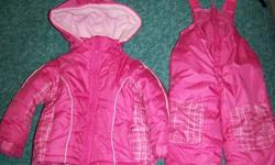 For Sale:  A pink snowsuit purchased last October at JC Penny's.  Worn by one child.  In excellent condition and from a smokefree home. Size 2T.