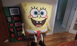 Sponge Bob
His body is 32 inches by 28 inches
Gently used.
$50