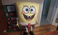 Sponge Bob
His body is 32 inches by 28 inches
Gently used.
$40