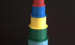 9 colorful stacking cups
Collapse into small space for storage
*if the ad is still posted, the item is still available*