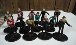 Star Trek Action Figures for Sale
 
Lot of of Star Trek action figures for sale.  24 figures in all including:
 
- Collector Set of 12 Star Trek Generations figures: About 3.5 inches tall and includes Captain Picard, Riker, Kirk, Scottie, Deanna Troi,