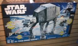 HASBRO AT-AT, Millenium Falcon, TIE Bomber, TIE Fighter, AT-ST
 
All in mint condition, come with boxes but not in boxes.
 
Contact me with offers. Will sell seperately.