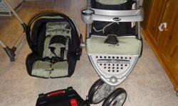 Pretty much brand new stroller carseat combo for sale. I got another set as a gift and no longer need this set. The carseat has only been used for one month and the stroller has been used once.