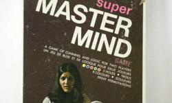 SUPER MASTER MIND 1975 BOARD GAME PARKER BROTHERS BILINGUAL
* Vintage Game of Cunning & Logic
* For 2 players, Ages 10+
* Break the hidden code
* Sold by Parker Brothers Canada
* English and French text and Instructions.
 
The Game is 100% Complete and in