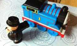 This is a little Thomas engine that responds to whistle commands. Whistle included. It goes forward until you whistle and it reverses and turns. Lots of fun.
This ad was posted with the Kijiji Classifieds app.
