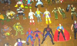 Over 50 assorted action figures! Tmnt, spiderman, batman, gi joe, ghostbusters, x-men, pirates of dark water, and others. Lots of good stuff here. Make some one very happy, all for $55 obo. Can even deliver.
This ad was posted with the Kijiji Classifieds