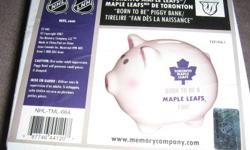 Selling Toronto Maple Leafs Piggy Bank
Brand New In the Box
I have 3 available to sell
1 for $10 or all 3 for $25
SALE-Buy one Lot and get the second Lot half Price!
Click on ?View Poster?s Other Ads? at right to see what else I am selling.
Lots are sold