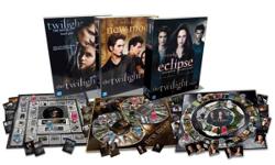 New, unopened box set. Paid $40.00 Selling for $20.00 Call or text 370-9045.
A unique collectors set that includes all three of the Twilght Saga movie board games
Includes Twilight, New Moon and the new Eclipse movie games
Packaged in a deluxe bookshelf