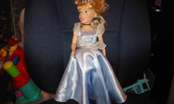 Large Twirling Cinderella doll.  Push the button and her skirt twirls and music plays.  Asking $8.00
From a smoke and pet free home.
