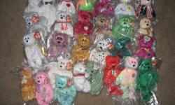 TY BEANIE BEARS
Excellent condition,just like new.. never played with and always stored..These would make perfect stocking stuffers for any child or collector..Asking $7.00 each