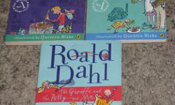 These JUNIOR Chapterbooks by the great British Author Roald Dahl are in VERY GOOD to EXCELLENT condition, with slight wear to the corners of the cover, unless noted otherwise,
and are $4.00 each OR all 3 books for $10.00
All our items come from a