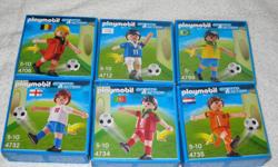 ***I closed my E-Bay Store, due to the lack of Sales, high shipping costs and staggering fees***
These PLAYMOBIL Sets from the 2011 Soccer Series are
- DISCONTINUED and HARD TO FIND
- BRANDNEW in FACTORY SEALED BOX
- for Ages 5+
**I have more than 1 of