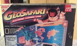 Mint Condition
$280 retail (1990's prices) with original price tags.
Perfect for Homeschoolers
Includes 9 sets of activity cards
Best selling Educational Game from 1990's
Developed by National Geographic Society
Works perfect & comes in original Box