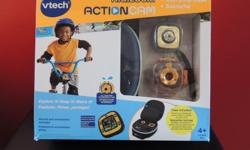 VTech Kidizoom Action Cam - NEW IN BOX
For the active kid (or pet?) the VTech Kidizoom Action Cam. See the world is their eyes as they attach the camera to their bike or. It may not be a GoPro Hero 3, but the VTech Kidizoom Action Cam also doesn't cost as
