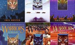 Erin Hunter's WARRIORS - The New Prophecy
Books 1 to 6 (Trade Paperback)
Midnight
Moonrise
Dawn
Starlight
Twilight
Sunset