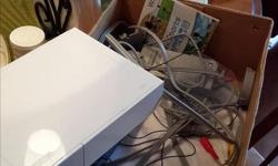 Wii console with all cables and
2 hand controls
1 nunchuck
ALSO INCLUDES
Wii Sports
Wii UDraw game along with tablet
Wii Horse Life Adventure
Wii Fit Plus
NO REFUND OR RETURNS
NEGOTIABLE within reason