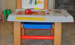 Work Bench by Little Tikes. Includes tools. Very good condition.