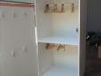 American Girl Doll- clothes cabinet with hangers