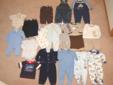 Boys Overalls and Lined Pants - size 3-6 months