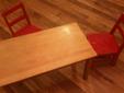 Children's solid wood table and chair set