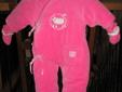 Girls 3-6 month one-piece snow suit