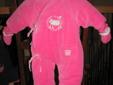Girls 3-6 month one-piece snow suit