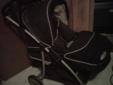 Navy Blue Graco Stroller with foot cover