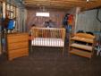 Storkcraft Crib, Change Table & Three Drawer Dresser