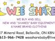 WEE SHARE - Gently used Baby Equipment and Name Brand Clothing